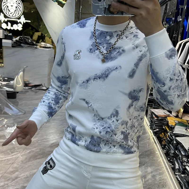 Streetwear Brand Aesthetic - Harajuku Fashion Luksusowe bluzy męskie Drukowanie