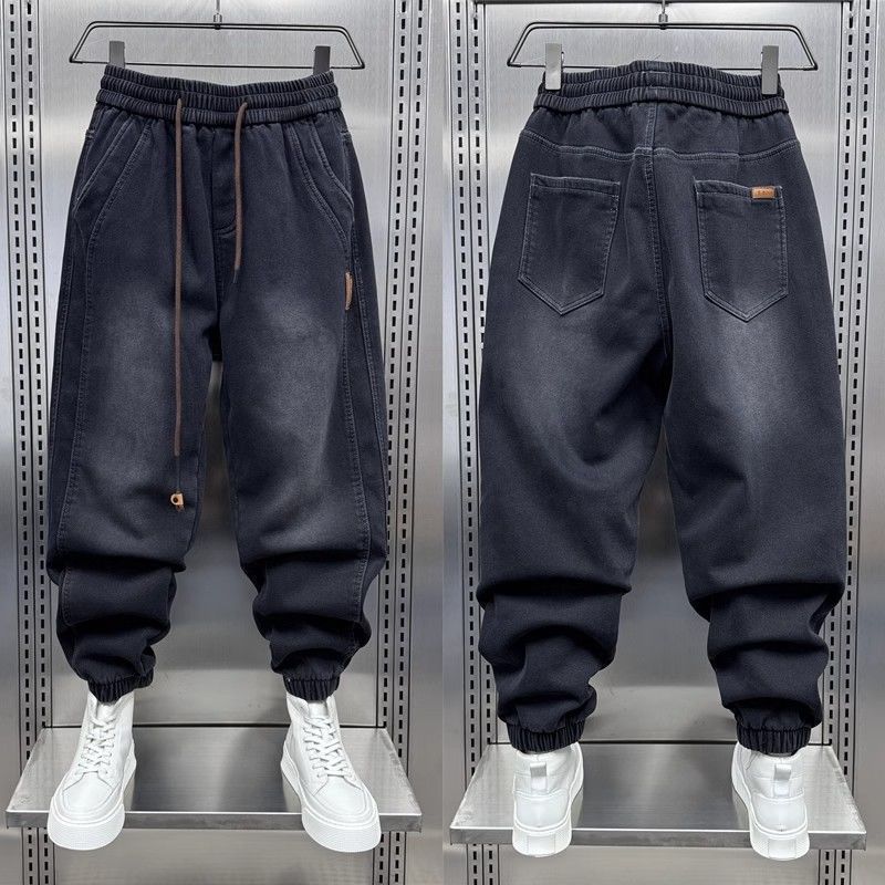 Streetwear Brand Joggers - Markowe męskie dżinsy typu jogger, modne,