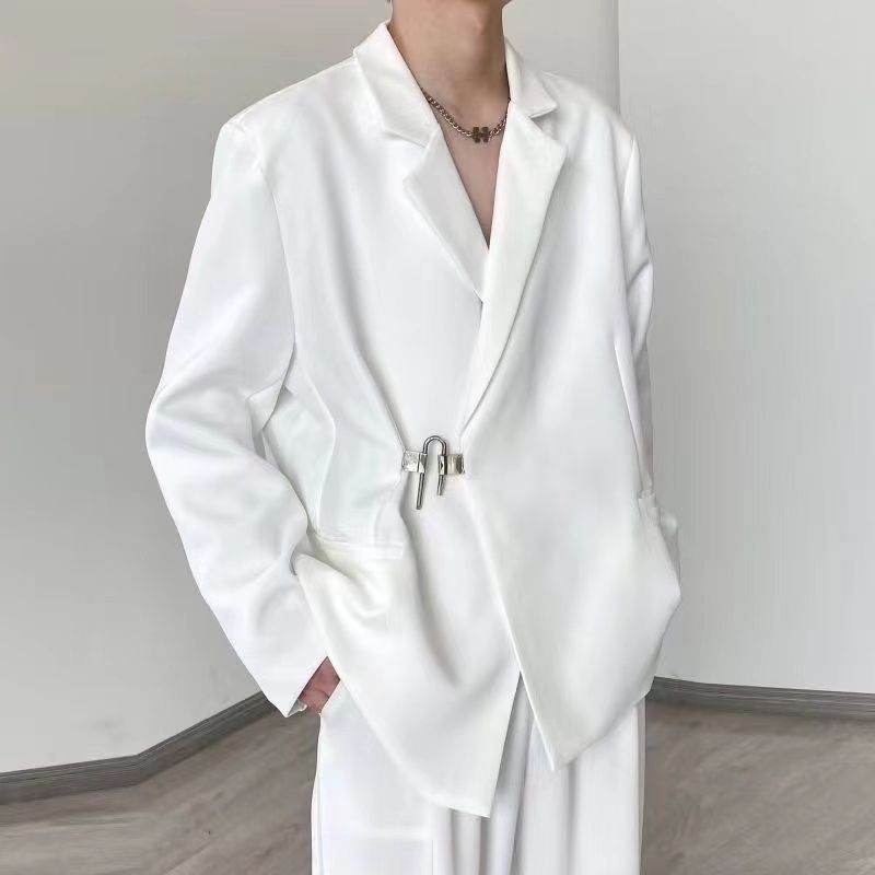 Męski biały zestaw casualowy:  – Streetwear Brand Aesthetic recenzja i cena